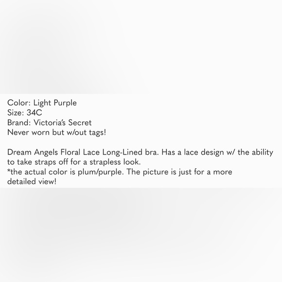 Dream Angels Long-Lined Lace *strapless* Bra - Picture 5 of 5